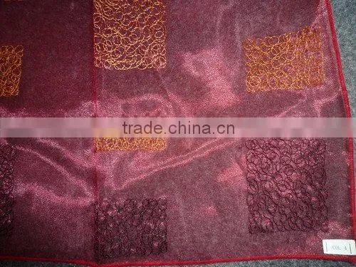 Organza with embroidery Windown Curtain