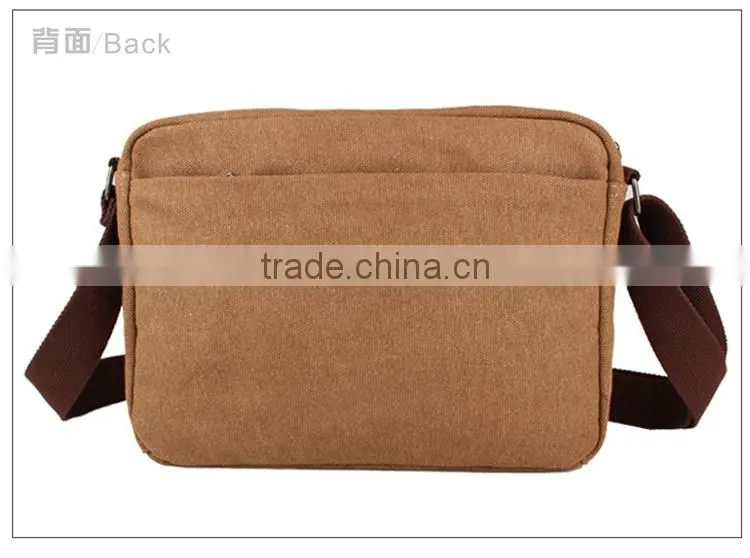 canvas casual messenger bags for teens,messenger bag with Genuine leather trim