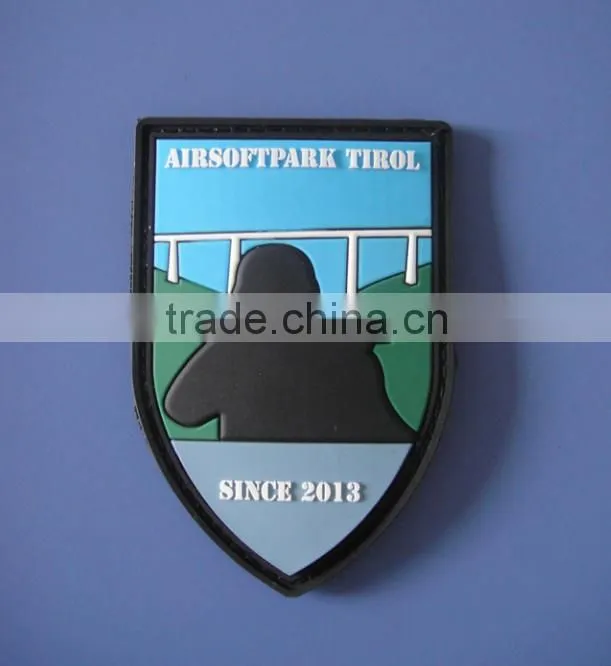 Custom glow in the dark patch/patch label/pvc patch