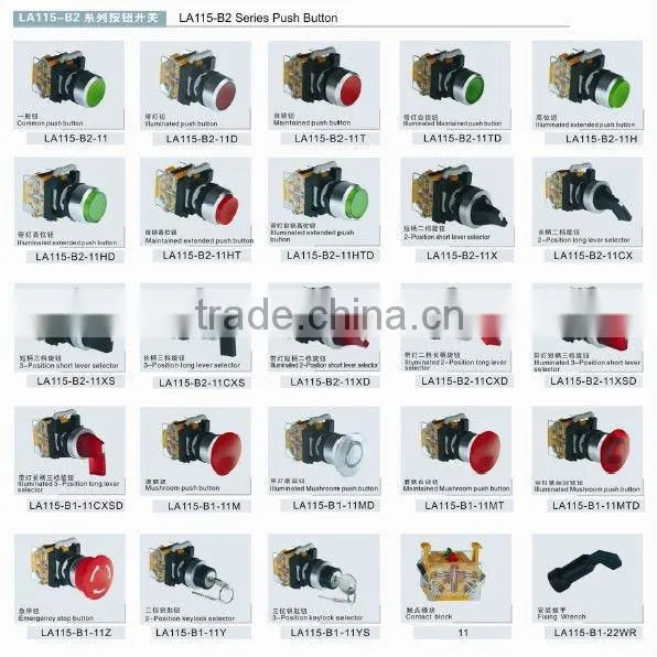 LA115 illuminated pushbutton switch