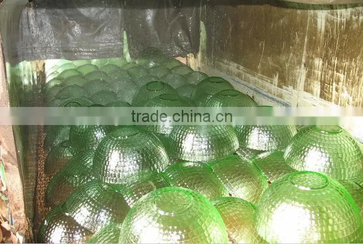 Promotional Colored Flower Shape Glass Bowl