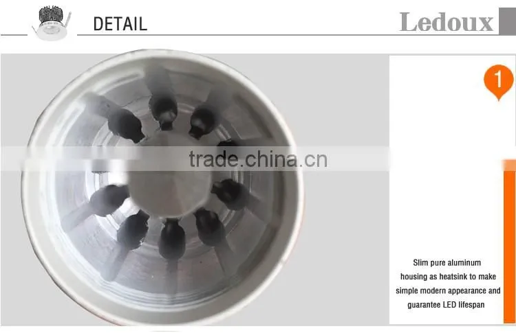 low small power dimmable led track light 6watt CE SAA