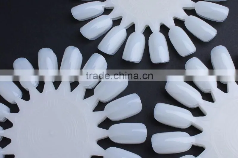 2015 wholesale artificial nail tip natural and clear color round shape nail polish color chart