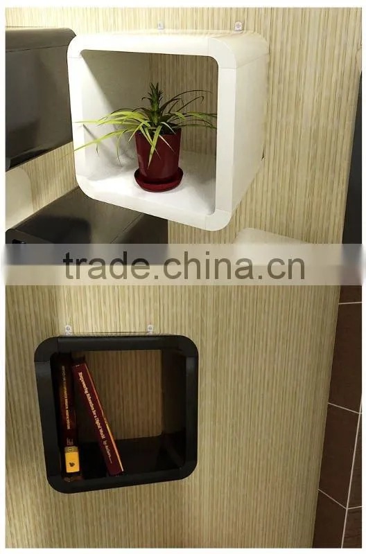 ABS high glossy cube wallshelf