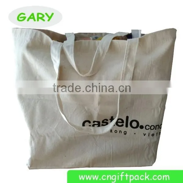 Screen Printing Logo Promotional Gift Tote Bag with Bottom