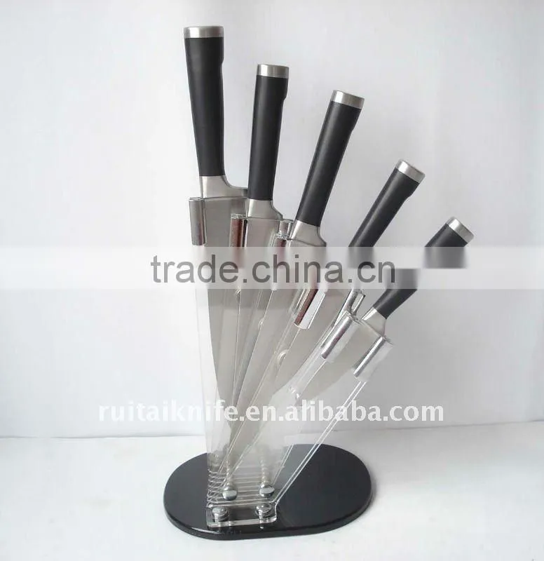 5PCS knife set in Acrylic holder