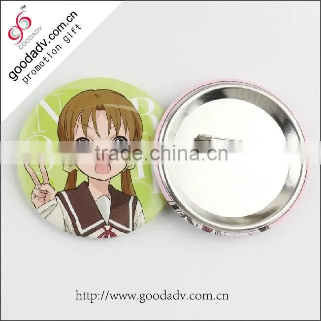 Custom Badge Manufacturer cheap tin metal pin button badge