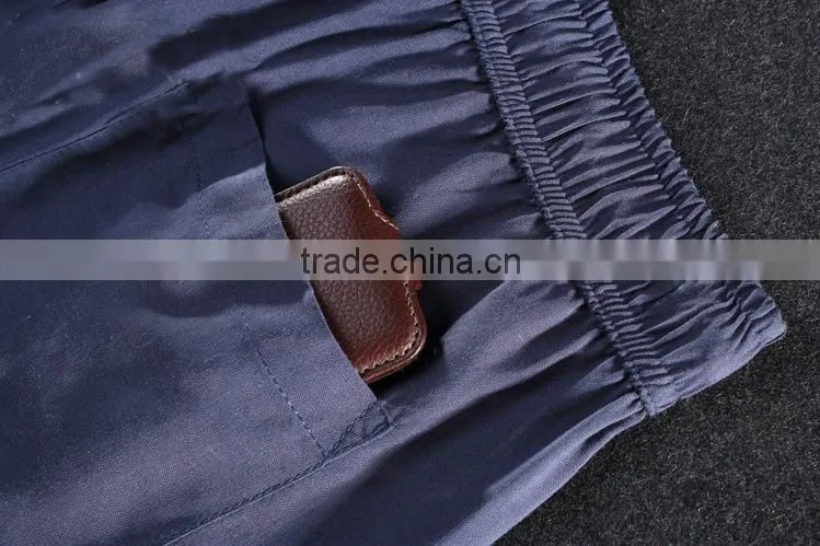 2016 New Summer Fashion High Quality Cool Anti-pilling Men Linen Shorts With Beads