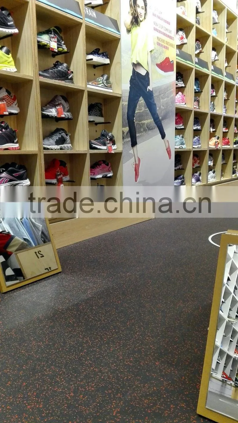 rubber floor mat, crossfit rubber tiles with epdm granuels