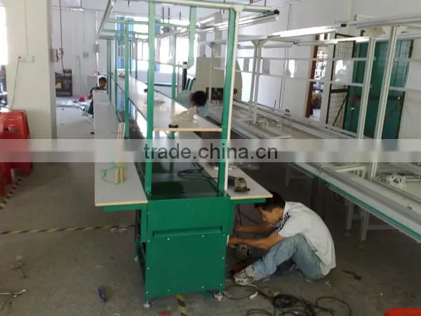 Electronic Opposite Desk Assembly Line Single Belt Conveyor Assembly Line Equipment
