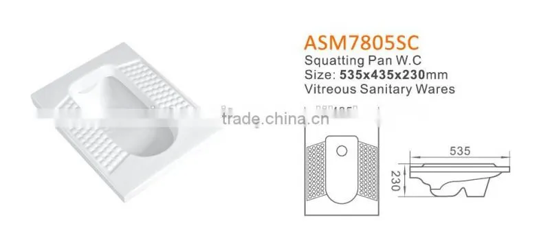 China Oem Manufacturer Flush Pipe Squatting Toilet Factory