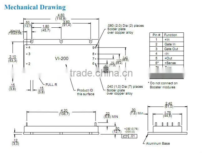 VI-252-EU dc to dc voltage converter