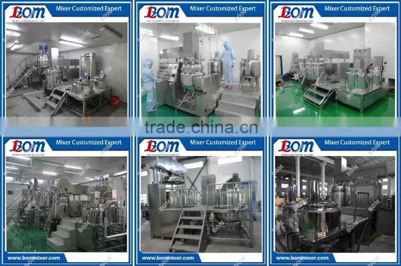 stainless steel cosmetics vacuum emulsification equipment