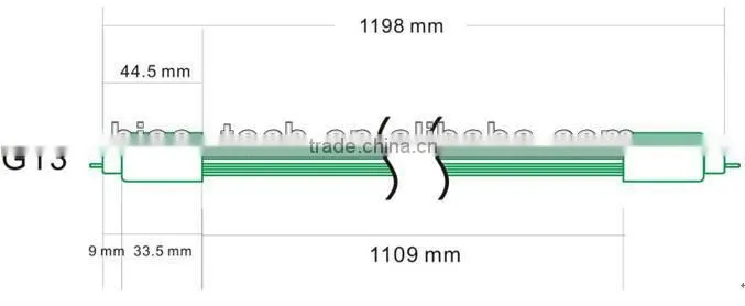 Hot sell T8 1.2m 18w high brightness free japanese tube