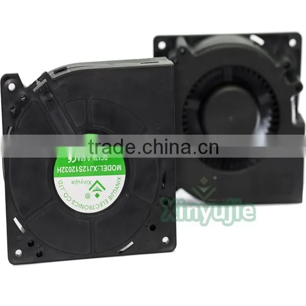 120MM Low Noise 12V 24V air conditioning dc nini blower fan dc 12v fan blower