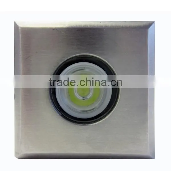 85-265V or 12V AC/DC 3W IP68 structural waterproof stainless steel square led underground light