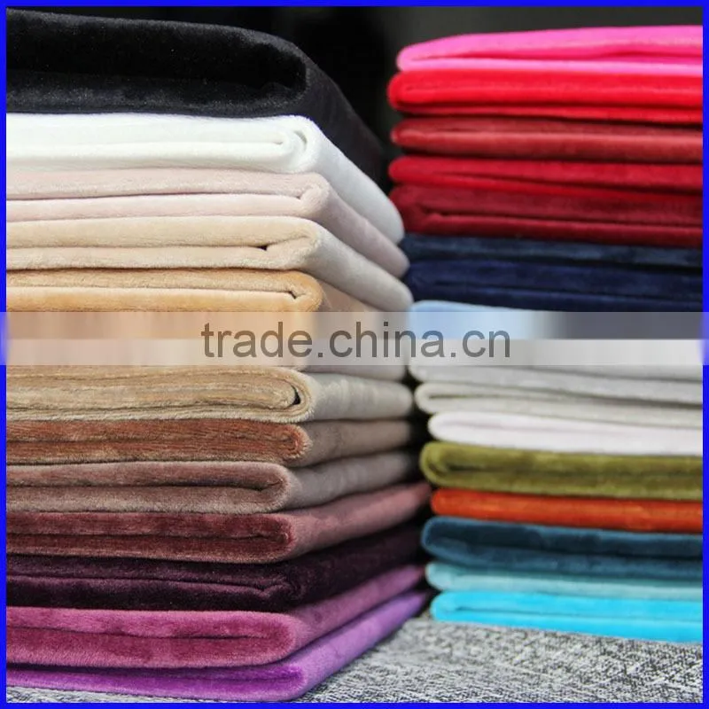 woven plain spandex cotton african fabric velvet