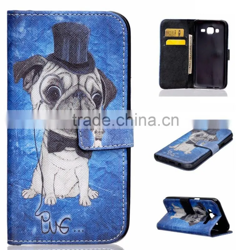 Fashion Lovely Color Printing Leather Wallet Case Cover For Samsung Galaxy J5