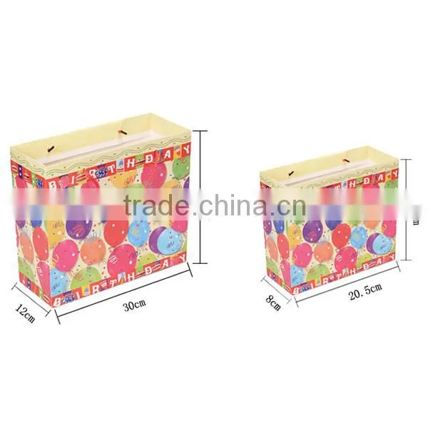 Colorful Birthday Gift Bag Paper Gift Bag
