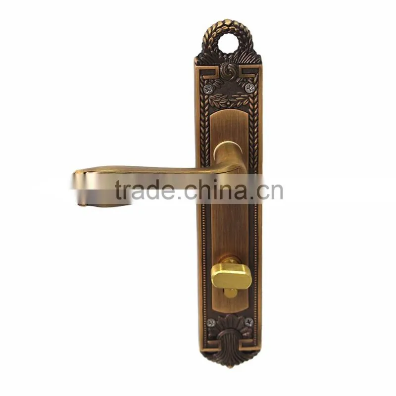 TRI-CIRCLE zinc alloy double sided door handle lock, handle door lock set