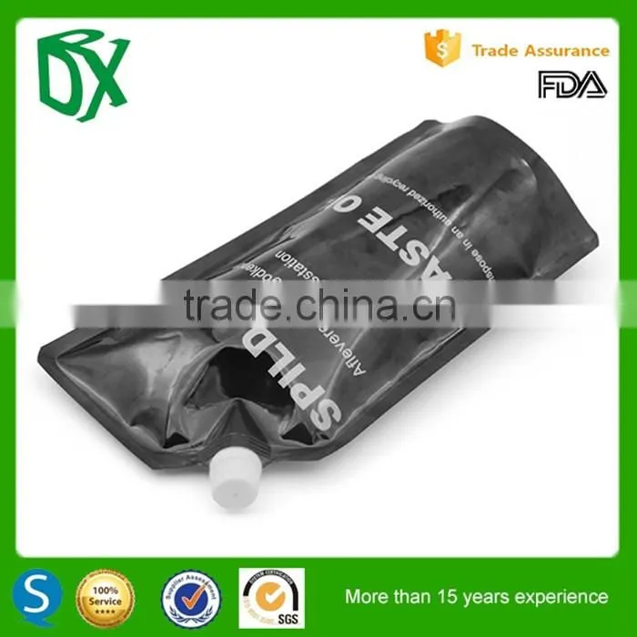 Alibaba China custom printing newest matte ldpe stand up spout pouch for liquid