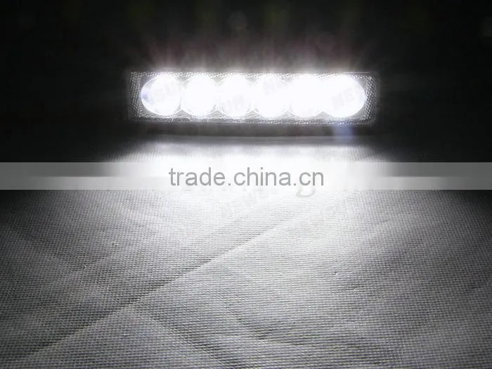 black housing flood offroad 18W LED off road work lamp 18w LED worklight lamp 12V/24V 18W LED work light bar bulbs