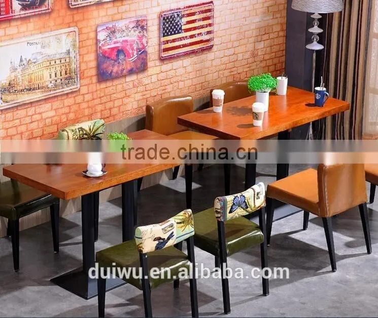 Wholesale model wooden burger king dining table