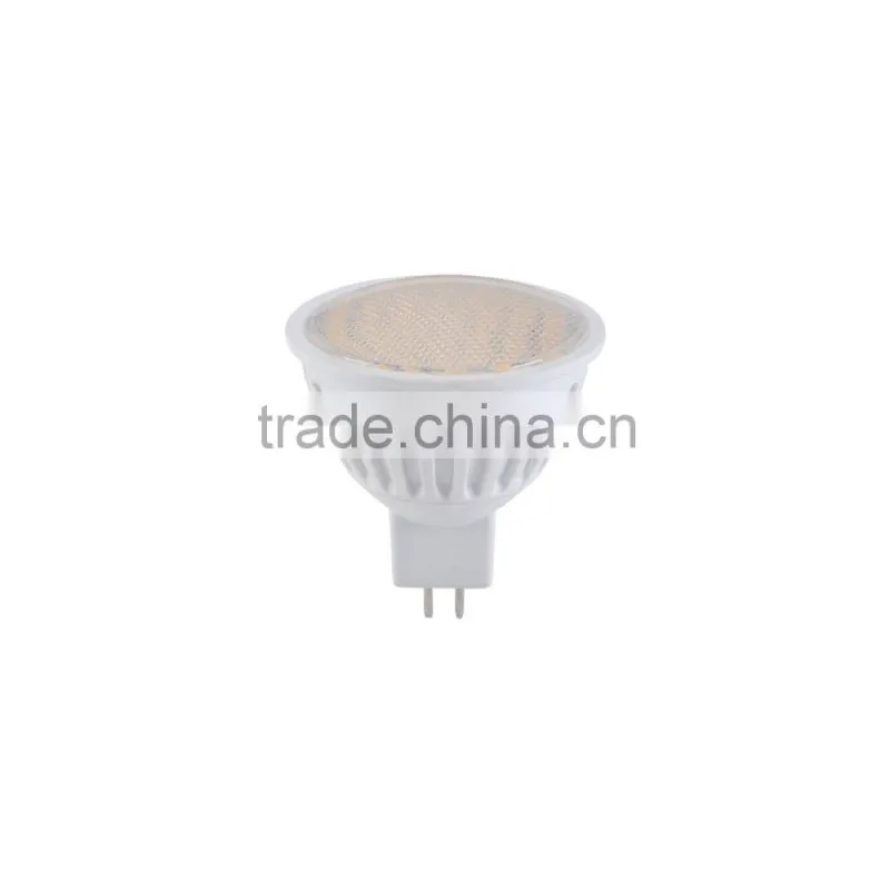 MR16 led spotlights GU5.3 12V 3W led mr16 bulbs SMD2835 with PC cover