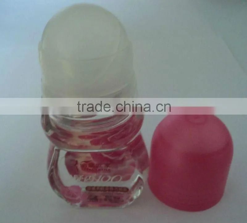 deodorant roll-on packing bottle with colorful cap