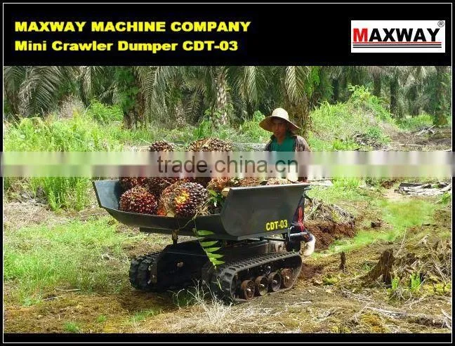 Mini tipping engine skid steer dumper with CE / ISO / SGS , Model: CDT03