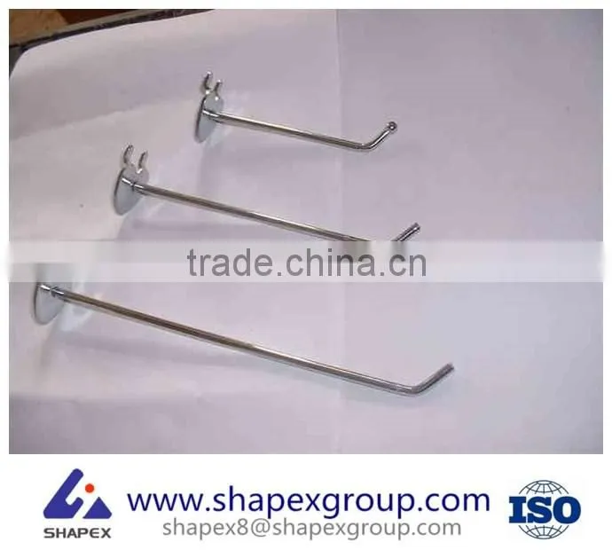 Metal clothing display hook with 12 card