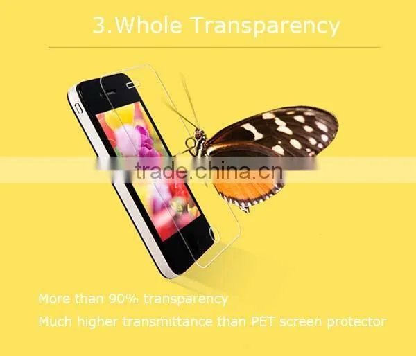 Smooth touch screen protective film for mobile phone,premium tempered glass film for iphone