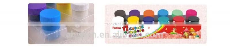New Design 12 Colors Tempera Paints/water painting color