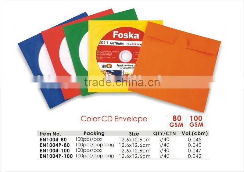 Good Quality Different Colors PVC 80 CD Bag