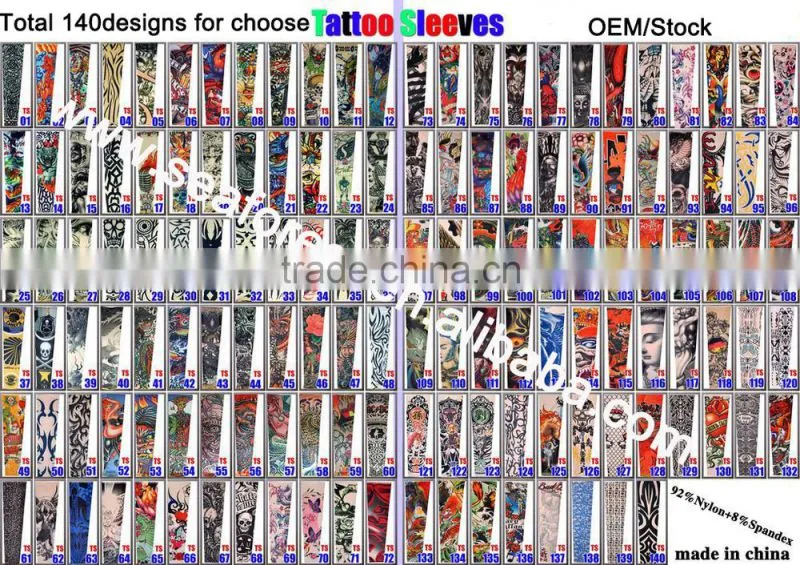 2016 cheap custom logo printed tattoo arm sleeves for promotion