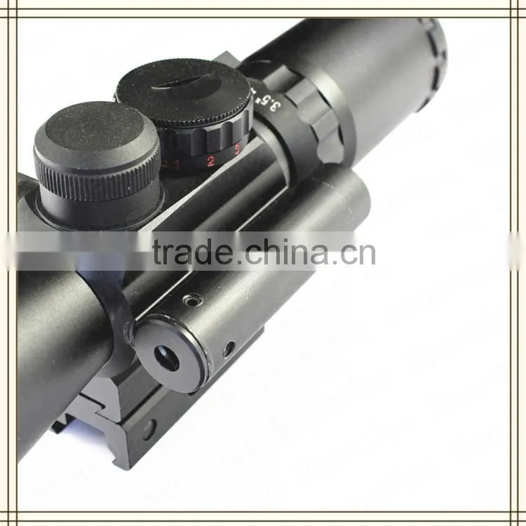 3.5-10X40 thermal airsoft red dot tactical rifle scope, best shockproof adjustable rifle scope for hunting