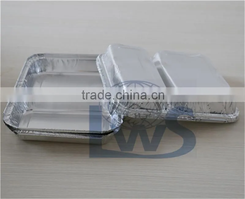 Two Compartments Alu Foil Food Container