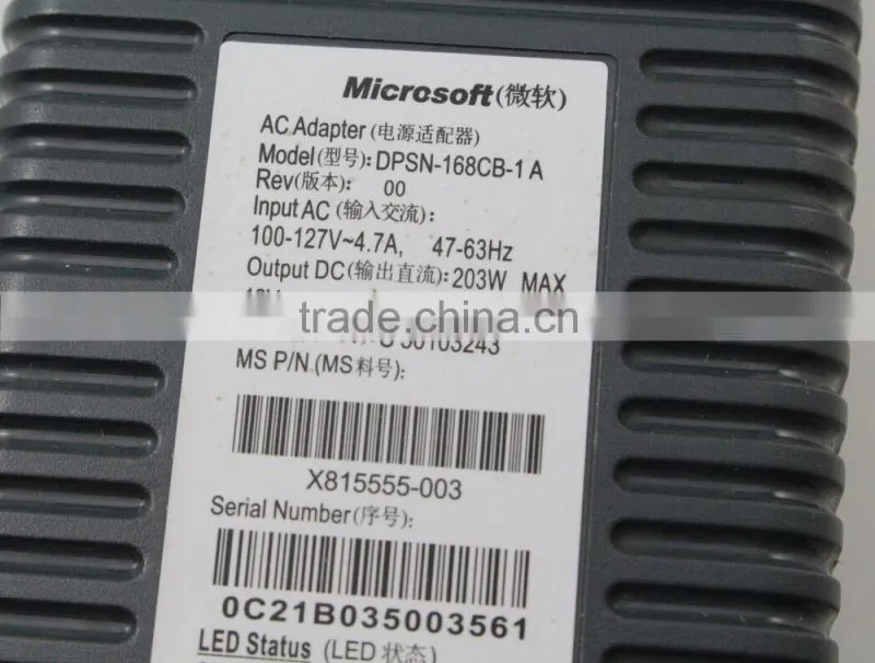original oem EU AC Adapter Charger Power Supply 220v & 175v Cable Cord war charger for Microsoft Xbox 360 Console