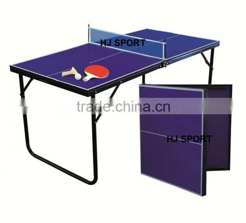 Factory Promotion Folding leg small ping pong table