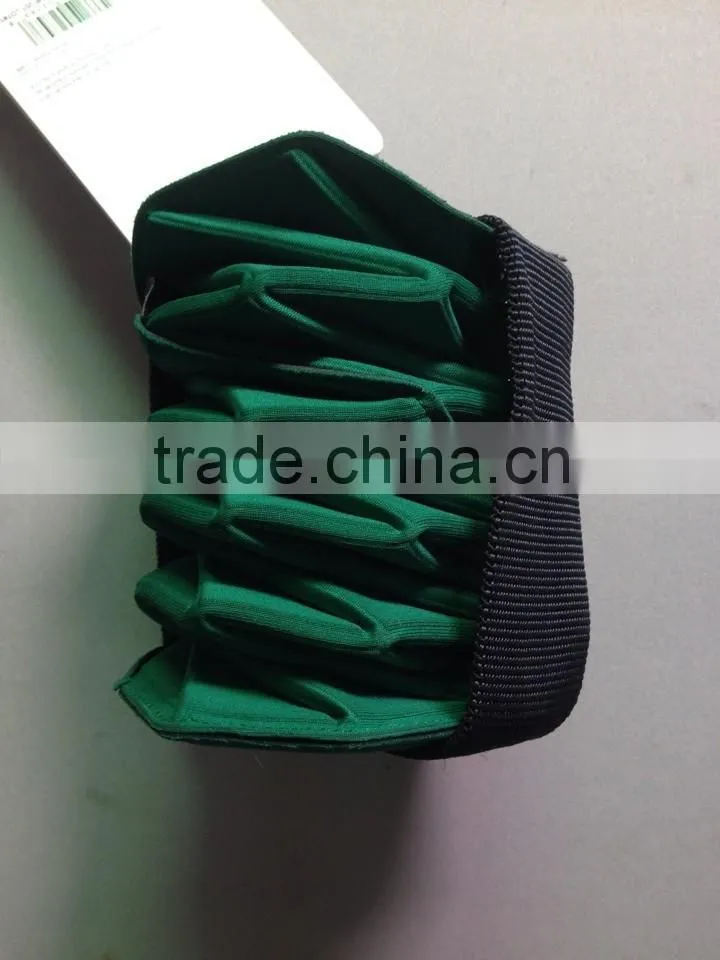 Green color EVA portable foldbable bottle packing box case