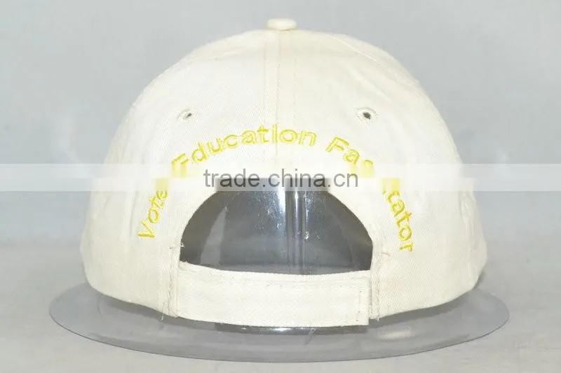 Guangzhou hat factory professional custom 6 panel / 100% cotton / / embroidery logo/khaki baseball cap