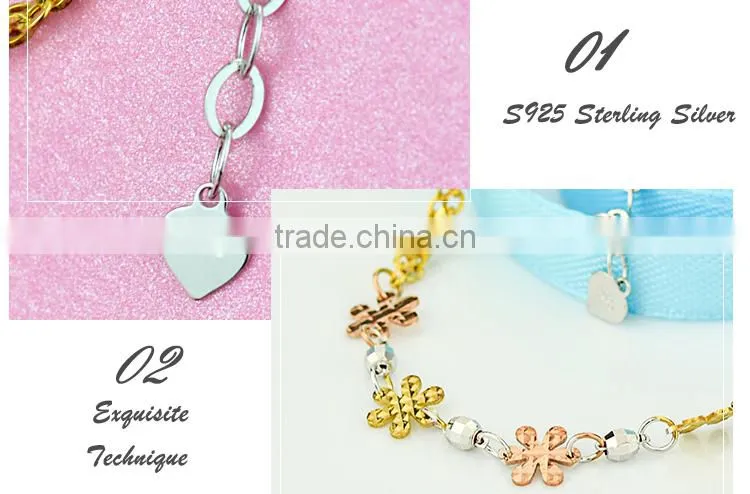 Wholesale 925 sterling silver fashion bracelet, Charm energy bracelet