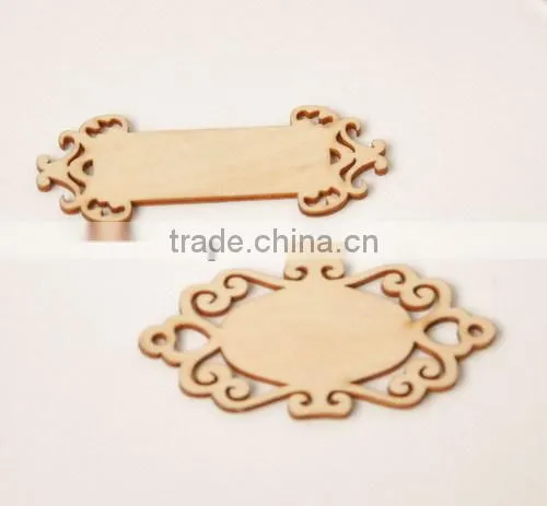 wood veneer labels, wooden flourish scrapbooking card craft embellishments