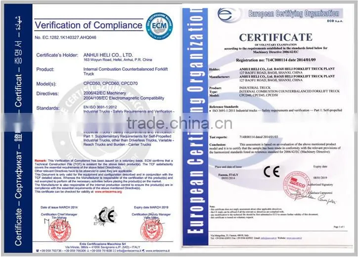 China best seller 2-3.5T Diesel Gasoline LPG forklift with reasonal price made in HELI Group No.1 in China