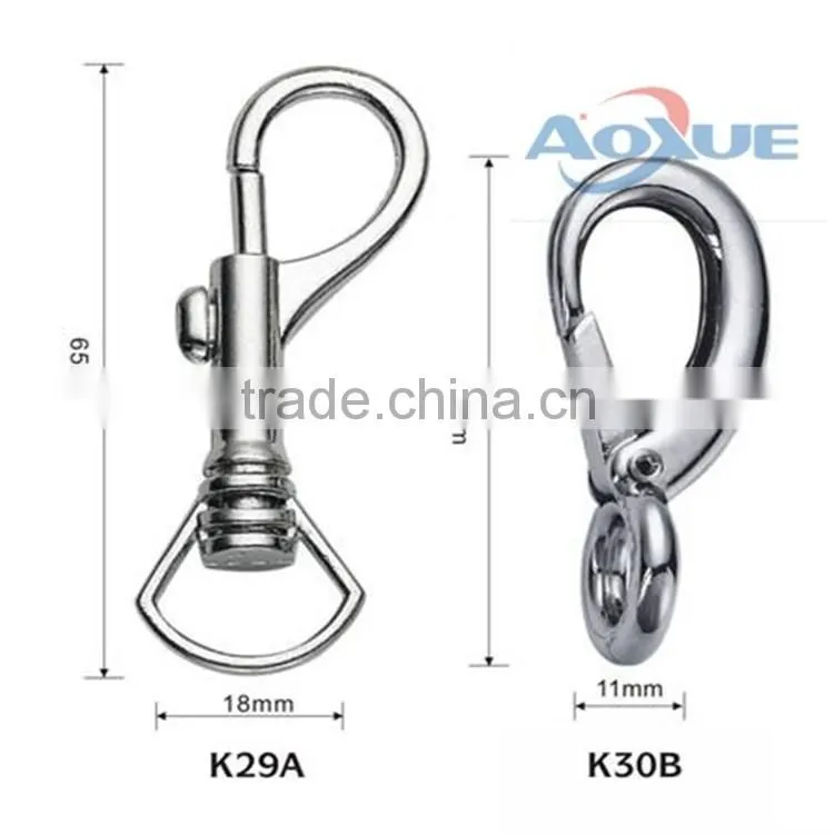 Hook Type and zinc alloy Material Shrimp snap hook