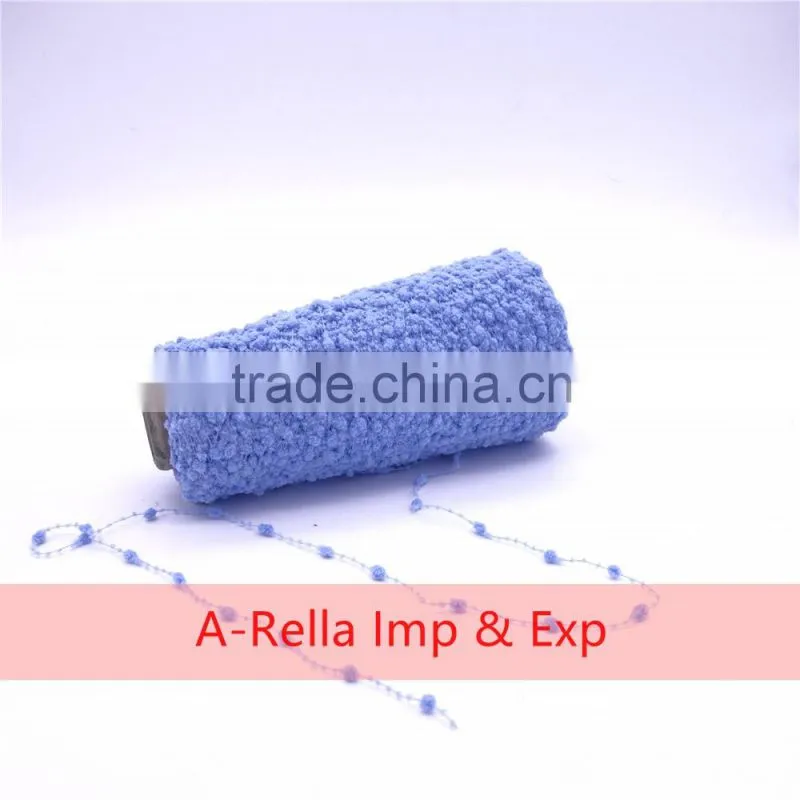 polyester yarn 6NM , beads yarn dyed in cone knitting yarn