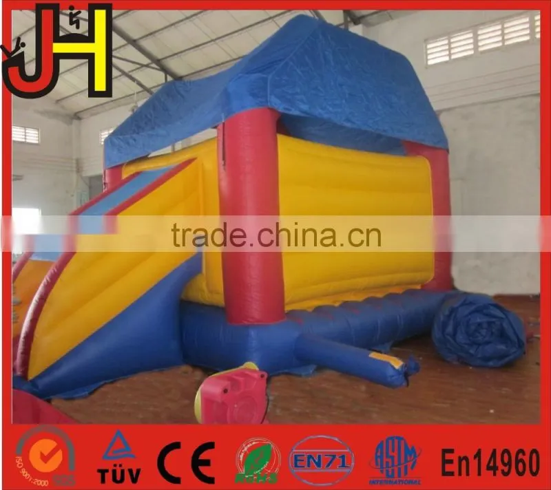 Commercial party bouncers with clown theme inflatable toy cartoon bouncy castle inflatable slide