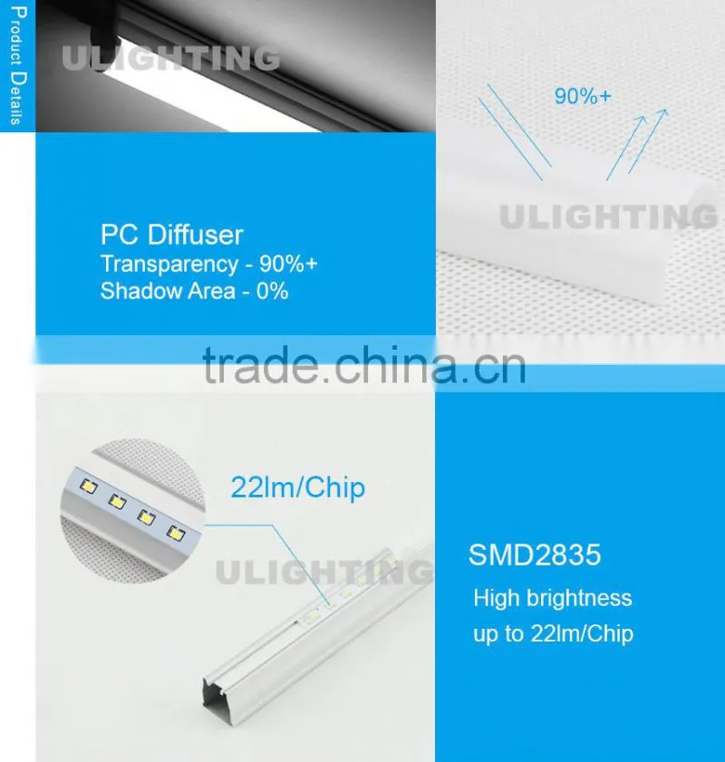 1200mm 4feet 18W SMD2835 T5 integrated tube light