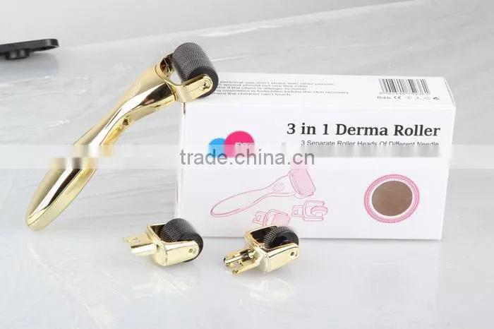 2015 Skin Care Face/Eyes/Body Derma Roller 3 in 1