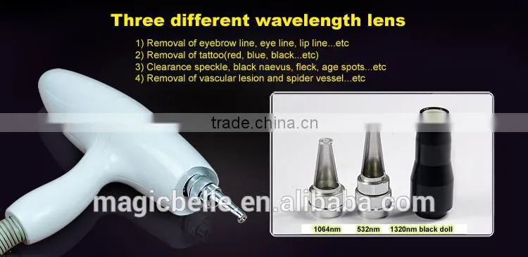 2015 Newest!!!!!!Q switch nd yag tattoo removal laser machine /CE